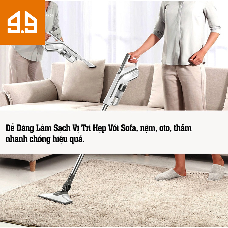 Máy hút bụi Bereve siêu nhẹ lực hút 18.500Pa, Trọng lượng siêu nhẹ