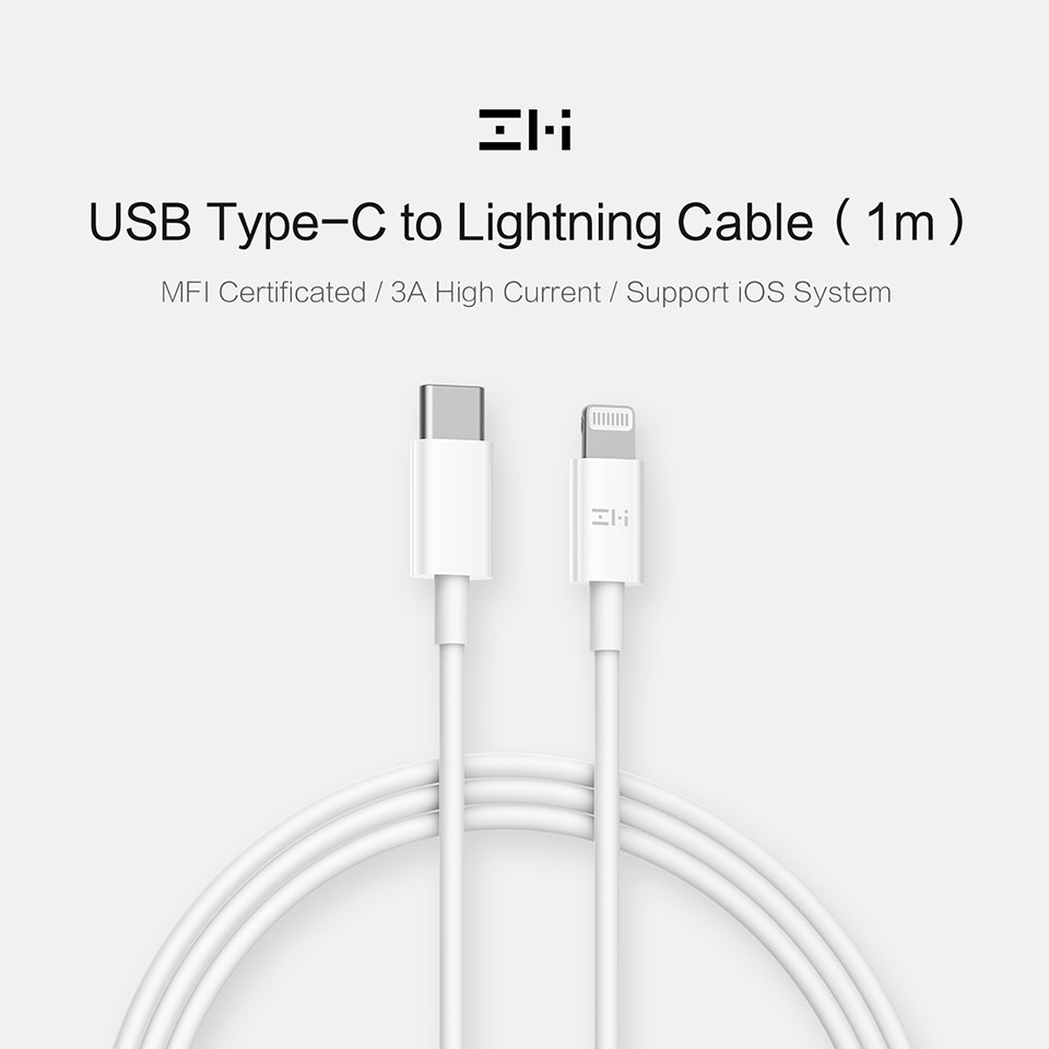 Bộ phụ kiện sạc nhanh 18W 20W dành cho điện thoại ,máy tính bảng ZMi HA622 ,HA612 ,HA711 ,AL870C - Hàng Chính Hãng
