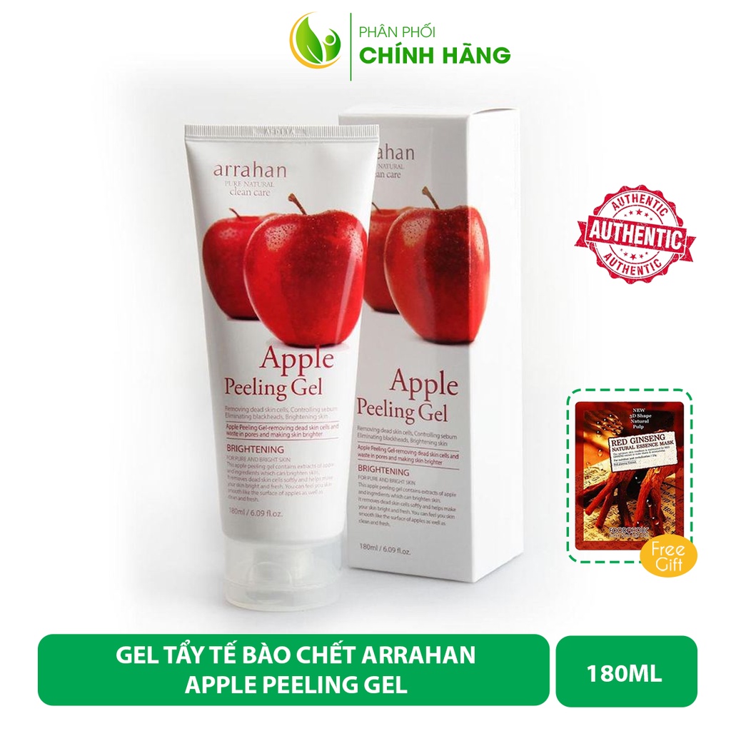 [CHÍNH HÃNG] Gel tẩy tế bào chết táo đỏ Arrahan Apple White Peeling Gel 180ml (Hàn Quốc)