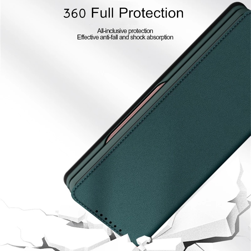 Ốp Lưng Điện Thoại Dạng Ví Da Lật Dành Cho Samsung Galaxy Z Fold4 5G Samsung Z Fold 4 Z Fold2 3