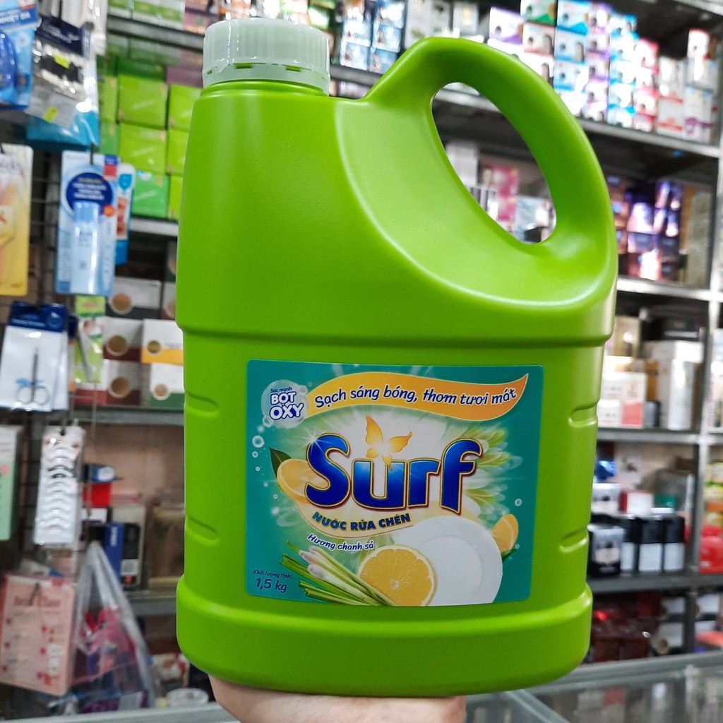 Bình nước rửa chén Surf Hương Chanh Sả 1.5kg