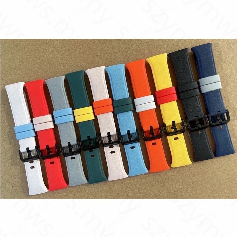 Dây Đeo Thay Thế Chất Liệu Silicon Màu Trơn Cho Xiaomi Mi Band 7 Pro