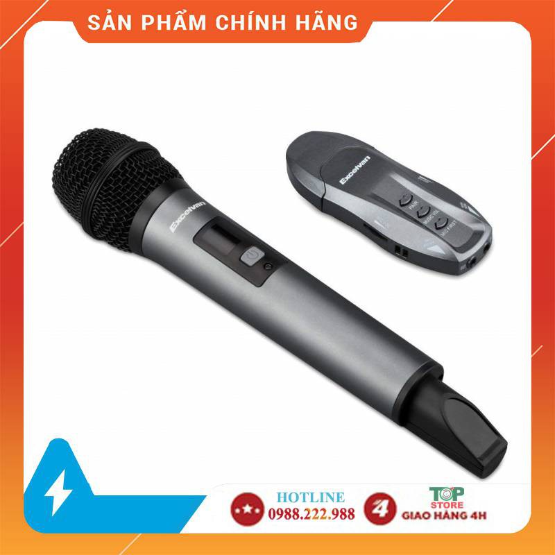 [Mã ELHACE giảm 4% đơn 300K] Micro Karaoke Không Dây Excelvan K18V, 01 Mic, VHF