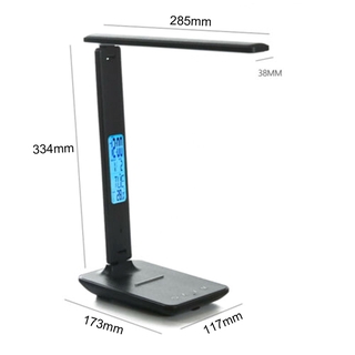 Đèn LED để bàn cảm ứng có đồng hồ