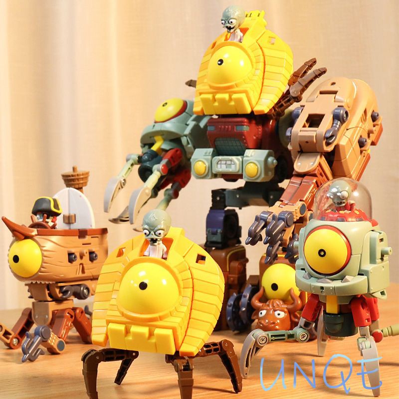 Đồ Chơi Mô Hình Nhân Vật Robot Zombie Biến Hình Mới Bằng PVC Cho Trẻ Em