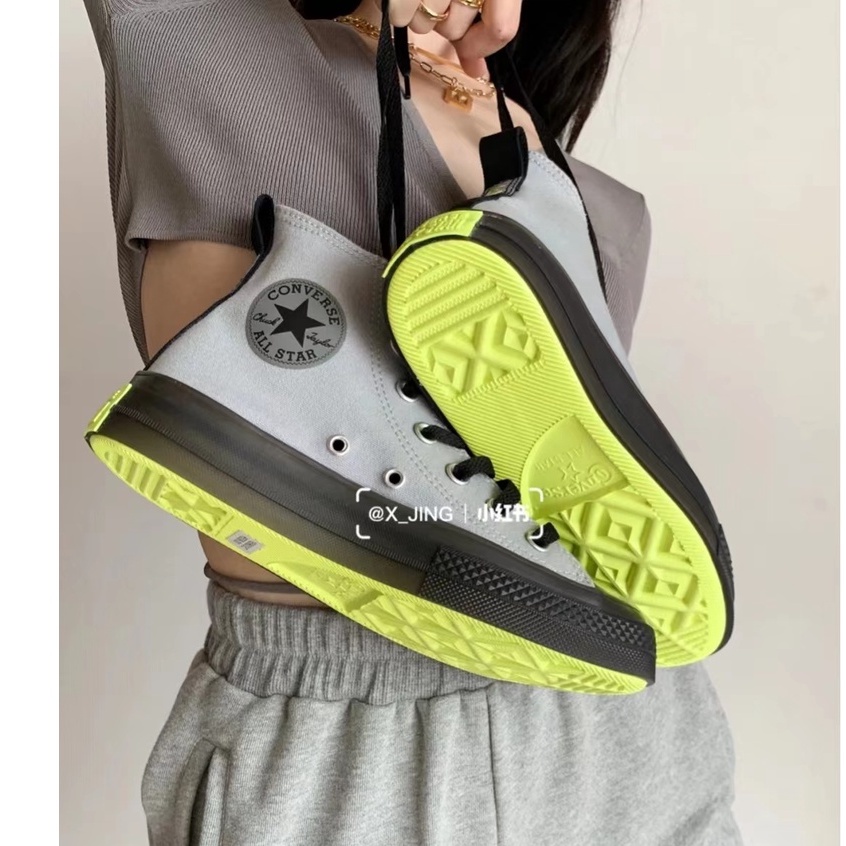 Giày Sneakers Converse Chuck Taylor All Star Cổ Cao Màu Xám Đen-1007