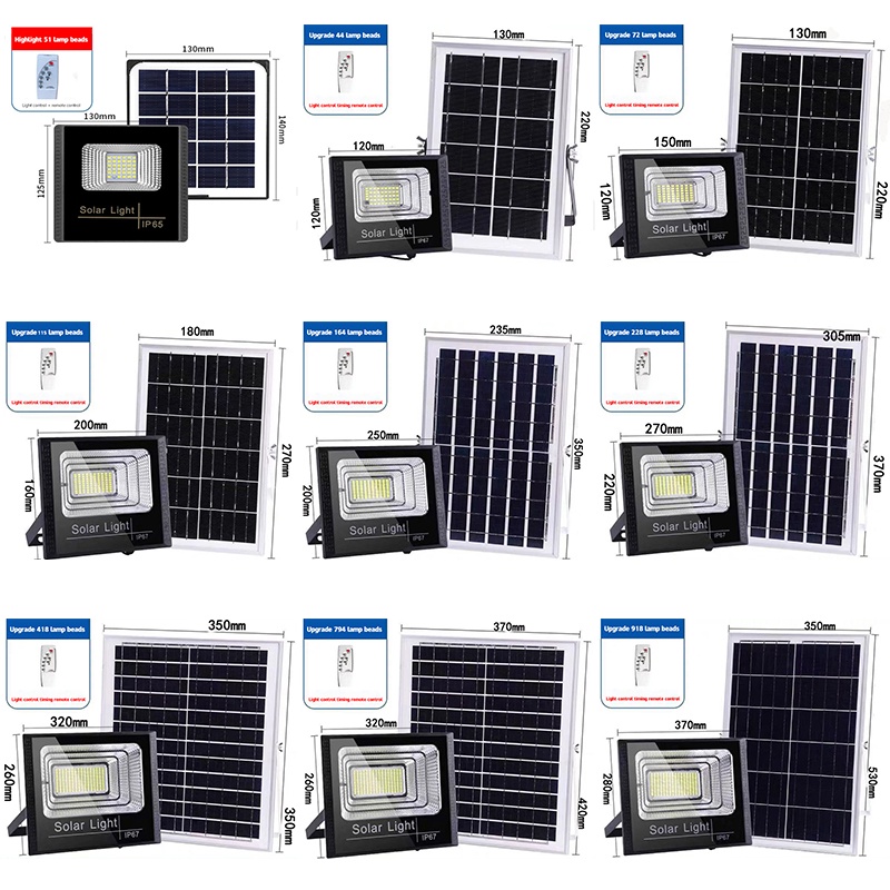 Đèn led MENGNI sử dụng năng lượng mặt trời thông minh siêu sáng chống thấm nước 10w 20w 35w 50w 65w 150w