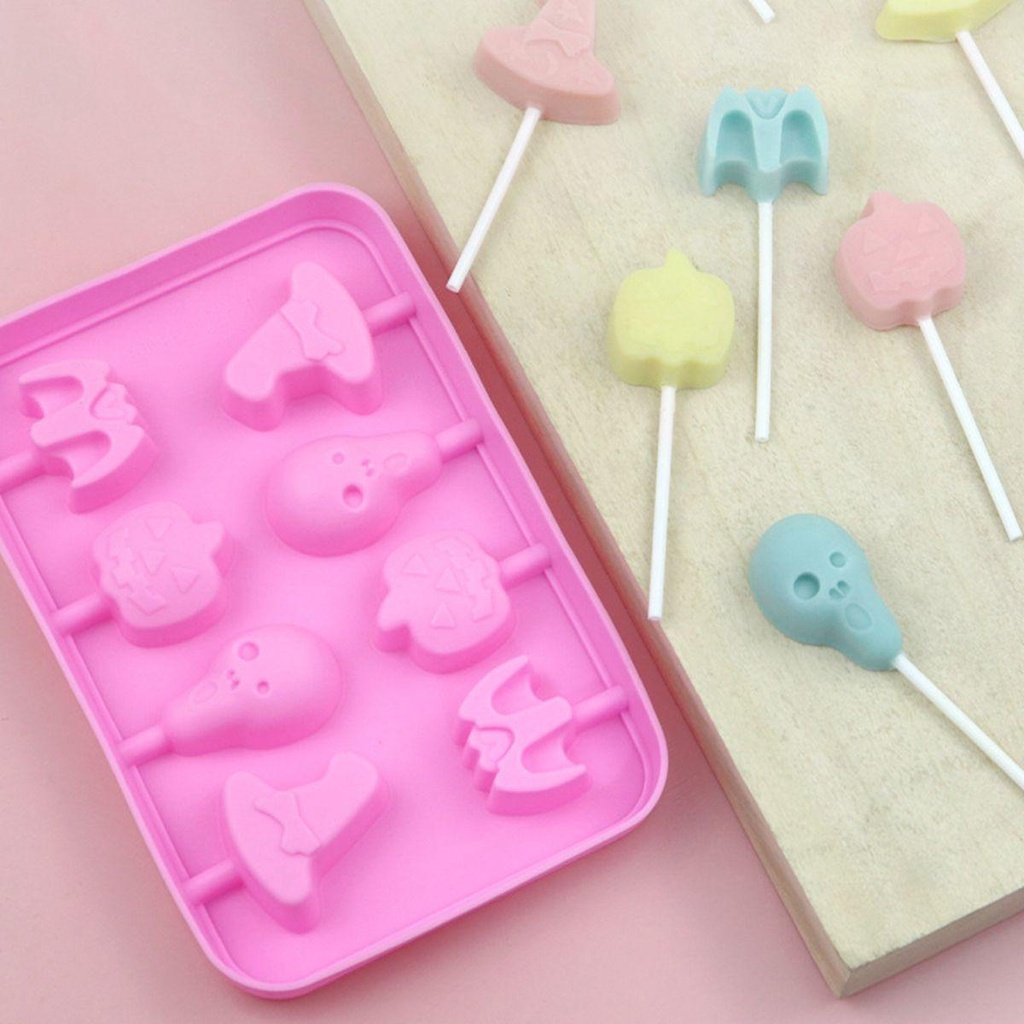 Khuôn Silicone Làm Bánh Kẹo Hình Quả Bí Ngô Độc Đáo DIY