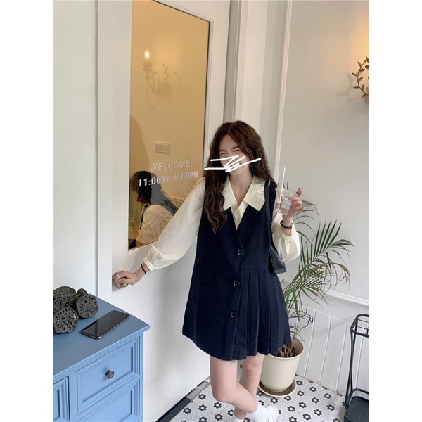 Set váy ulzzang dễ thương dáng xoè