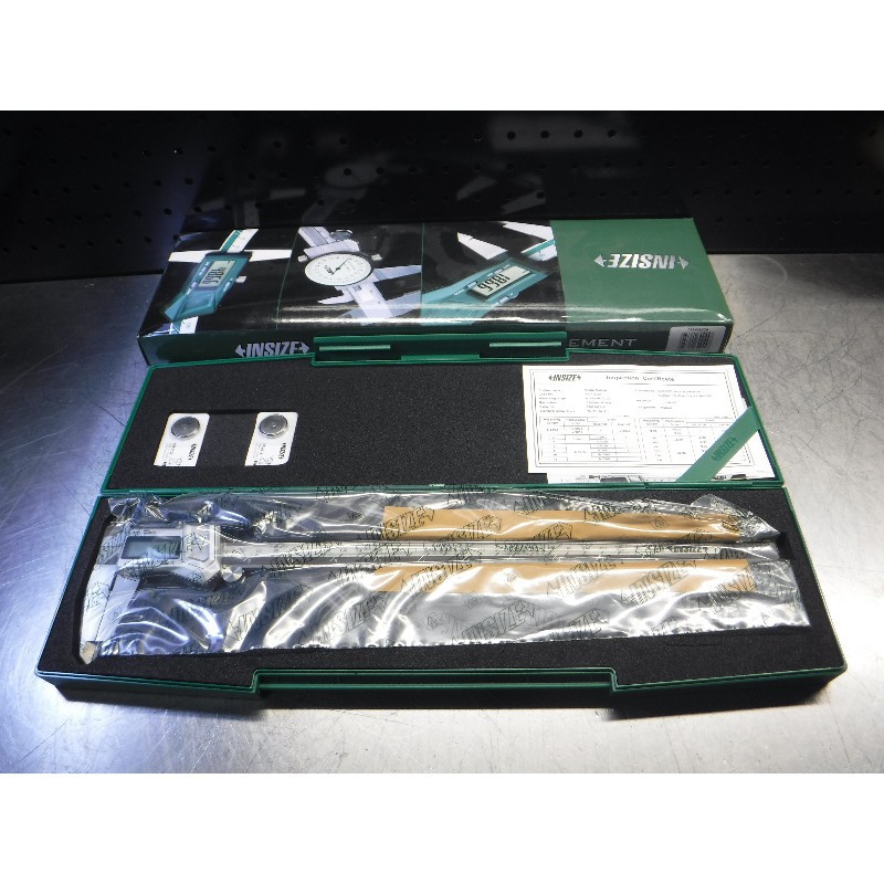 Thước cặp điện tử vỏ hợp kim Insize 1114 (150mm/200mm/300mm) dùng trong CNC độ chính xác cao,  hệ mm