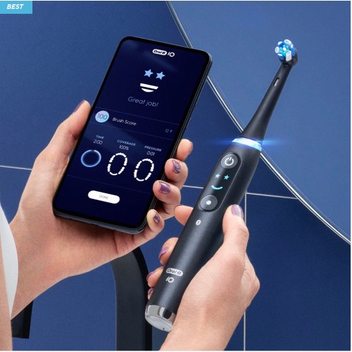 Bàn chải đánh răng Oral B iO9 Electric Toothbrush Black Onyx (Tặng hai bàn chải refill)