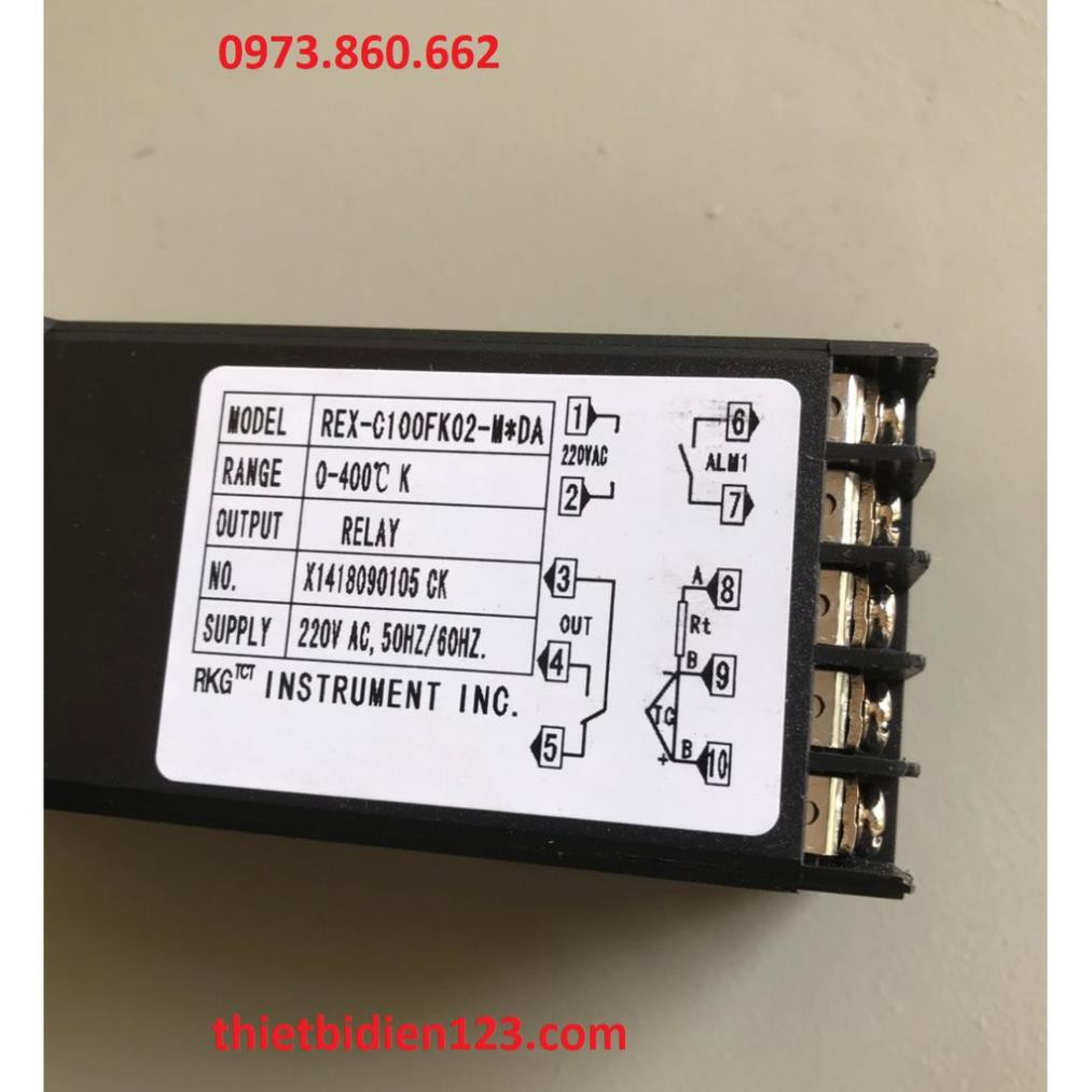 Combo điều khiển nhiệt độ REX- C100 + Cảm biến nhiệt độ loại K -TBĐ