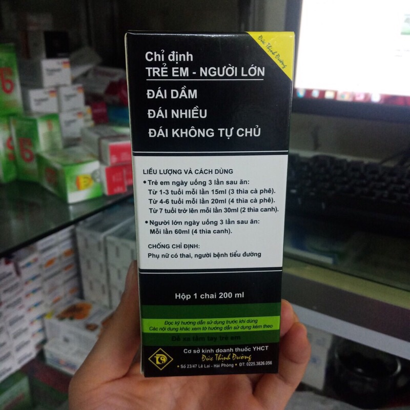 Đái Dầm Đức Thịnh chai 200 ml