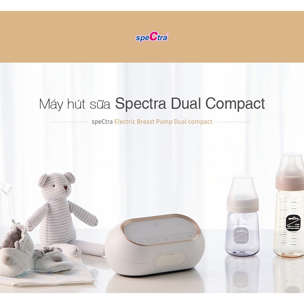 Máy Hút Sữa Điện Đôi Kép Spectra Dual Compact nhận ngay quà tặng lên đến 1200k