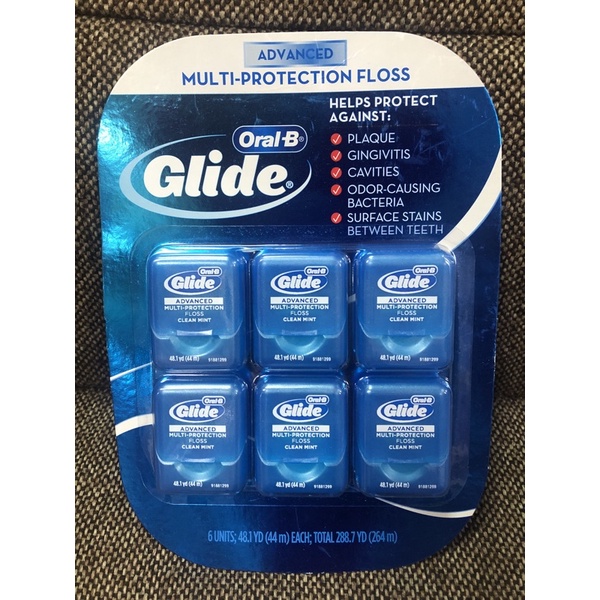 Nha khoa Floss Oral-B Glide Advanced Comfort Plus Clean Mint 44m (Oral-B)