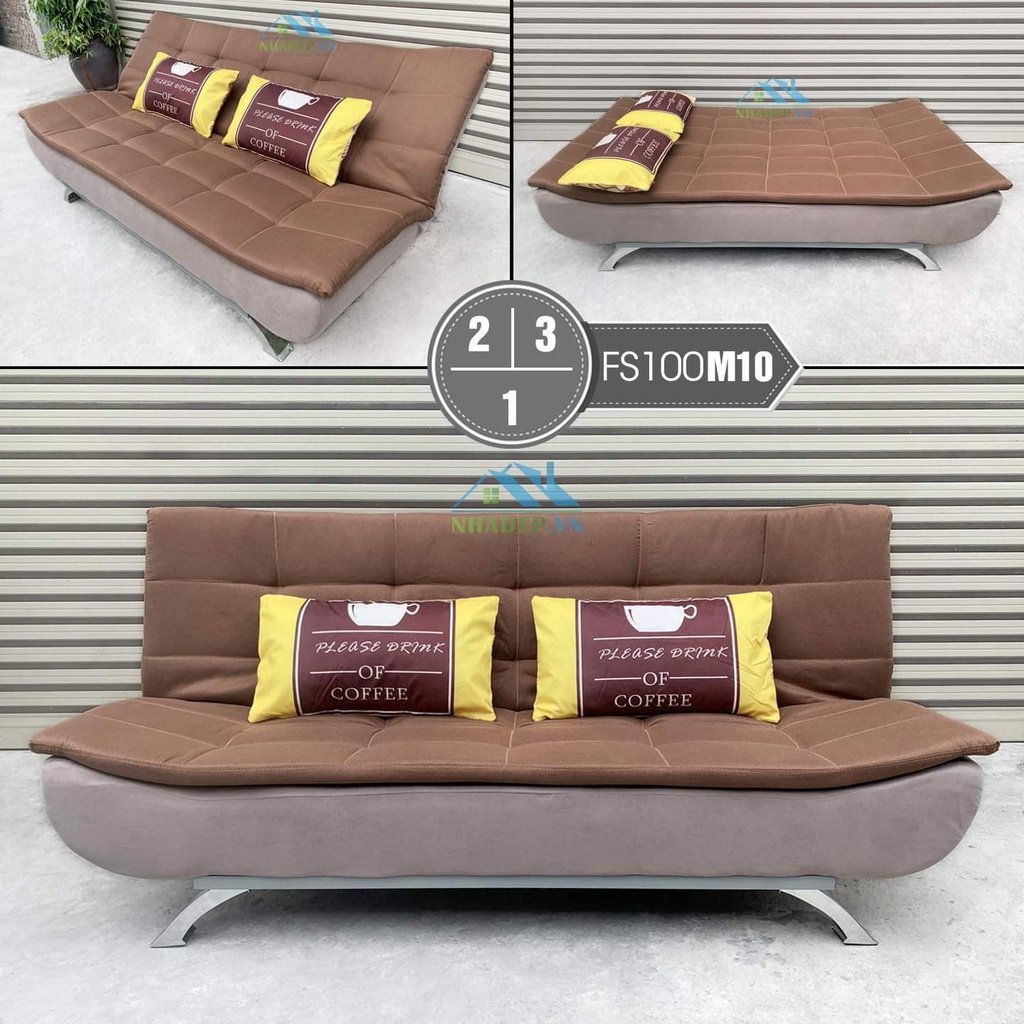 Ghế Sofa Giường Loại 1m2 HP68 , Ghế Gấp Thành Giường Khung Thép Chịu Lực, Chọn Màu Và Chất Liệu Theo Yêu Cầu