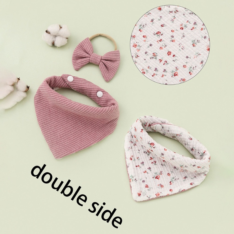 Yếm Ăn Vải Cotton Thấm Hút Tốt Cho Bé