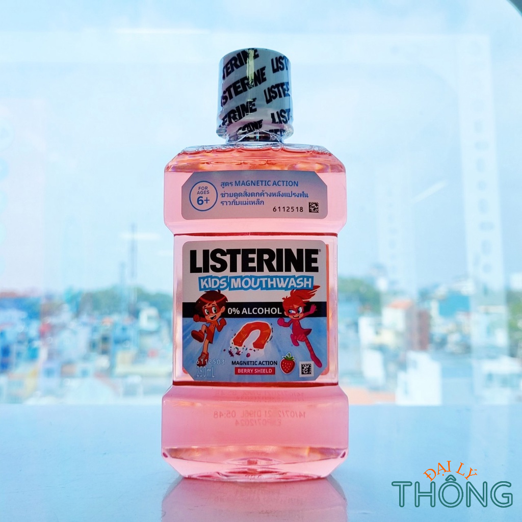 Nước súc miệng cho bé LISTERINE Kids Mouthwash 250ml  Nước súc miệng trẻ em không cồn