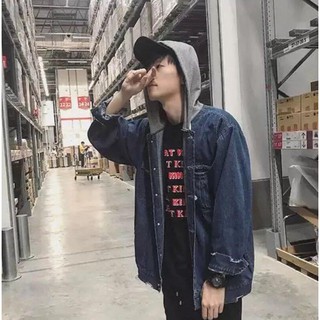Áo Khoác hoodie Jacket Jean BASIC Unisex có nón Ngầu Store