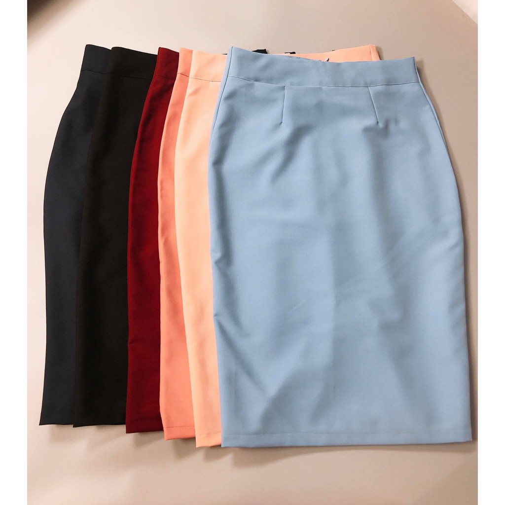 Chân Váy Công Sở Nữ Cao Cấp Chất Vải Cotton Lạnh Co Dãn 3 Màu | BigBuy360 - bigbuy360.vn