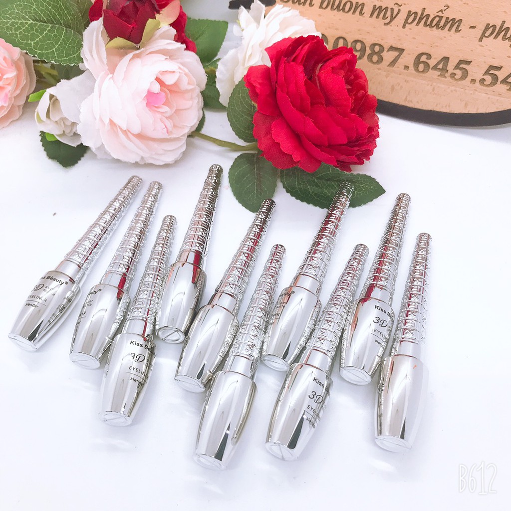 Kẻ mắt nước 3D vỏ bạc của kissbeauty sang chảnh E303 | BigBuy360 - bigbuy360.vn