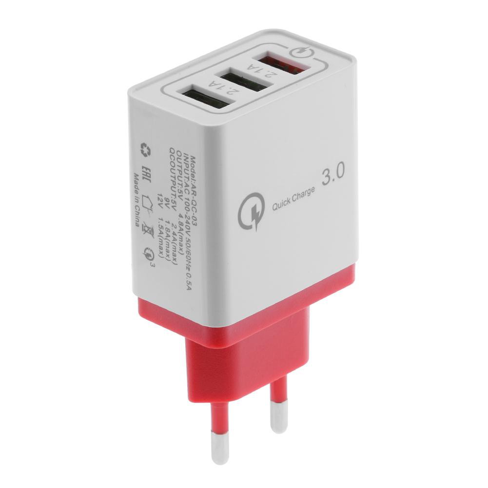 Ổ sạc điện thoại 3 cổng USB nhỏ gọn tiện lợi