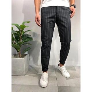 QUẦN TÂY NAM QUẦN ÂU NAM KẺ SỌC MẪU MỚI ỐNG CÔN BODY VẢI CO GIÃN THỜI TRANG