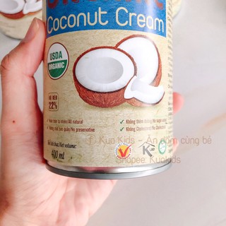 Nước cốt dừa hữu cơ Vietcoco 400ml