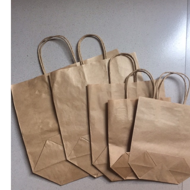 100 túi giấy có quai đủ size từ size 1-5