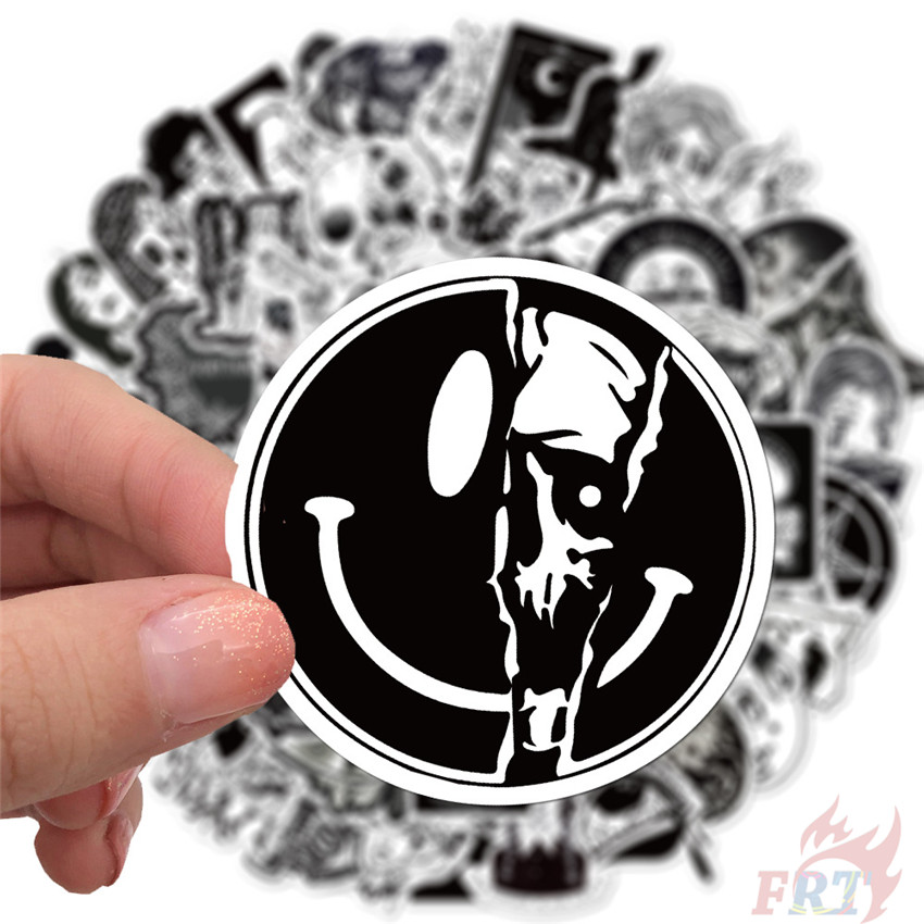 100Pcs/Set ❉ Gothic Punk Skull - Series B Sister & Beauty Stickers ❉ Waterproof DIY Fashion Decals Doodle Stickers