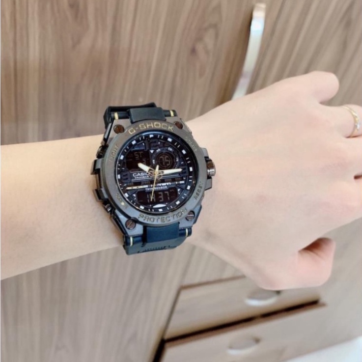 Đồng hồ nam G-shock GTS 8600 Original –Chống nước 20Bar Viền Thép không gỉ, Hiển thị số, hai máy chạy độc lập - Hàng nhậ