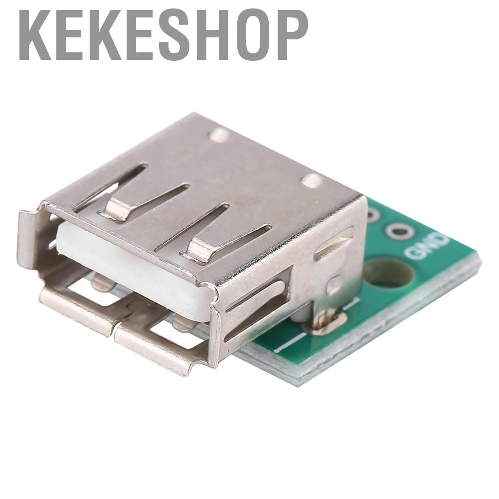 Bảng mạch lỗ cắm USB Vbus D+ D- và lỗ Gnd tiêu chuẩn Type A dành cho thiết kế bảng mạch nguồn điện DIY Kekeshop