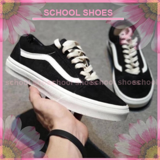 [Shool Shoes] Giày Vans đen , Giày Sneaker Thể Thao Nam Nữ Full Box Bảo Vệ