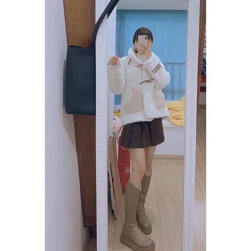 GIÀY BỐT NỮ CAO CỔ V CÓ KHOÁ KÉO SAU