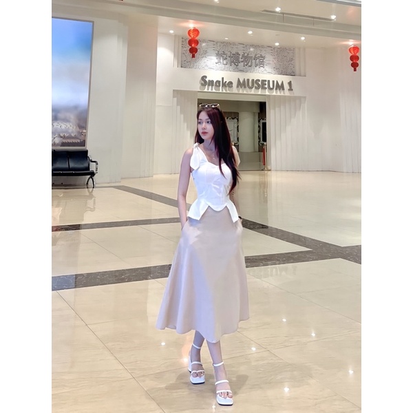 ÁO TRẮNG DÂY CORSET