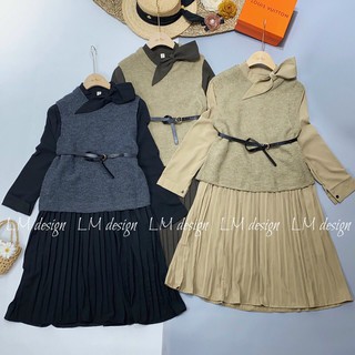🎉🎉 Set váy 3 món cổ nơ hot ( ảnh thật ) 🎉🎉