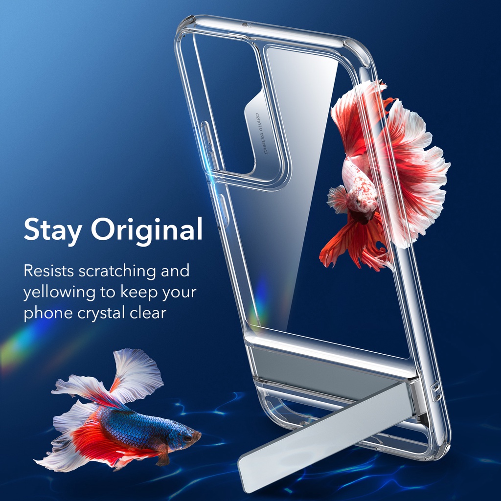 Ốp điện thoại ESR trong suốt kèm giá đỡ kim loại cho Samsung S22 Ultra Galaxy S22 Ultra Plus Samsung S22
