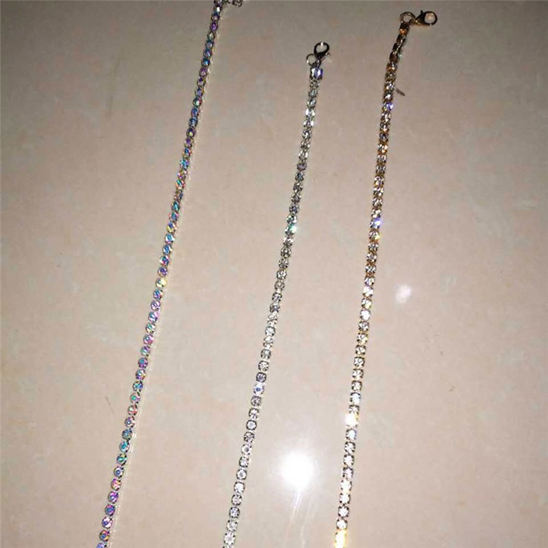 Chuỗi Dây Đeo Chân Đính Đá Pha Lê Phong Cách Quyến Rũ Dành Cho Nữ