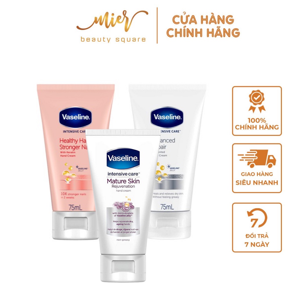 Kem Dưỡng Da Tay Và Móng Vaseline Intensive Care 75ml