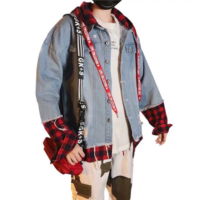 Áo khoác jean nam phối kiểu nhiều màu cao cấp MIX09 - Freeship 99K - Mua Ngay