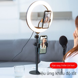 ☑Điện thoại di động hỗ trợ trực tiếp Chân máy để bàn với ánh sáng lấp đầy, vẻ đẹp, mạng đa chức năng neo Douyin ngo