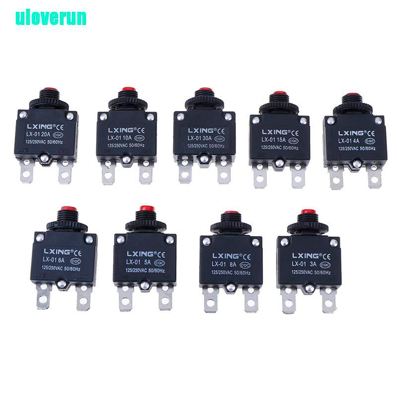Cầu chì bảo vệ quá tải cầu dao 3A 4A 5A 6A 8A 10A 15A 20A chất lượng cao