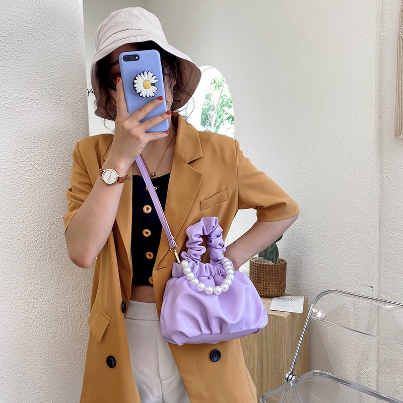 Túi Xách IELGY Đính Ngọc Trai Xinh Xắn Thời Trang Mùa Hè