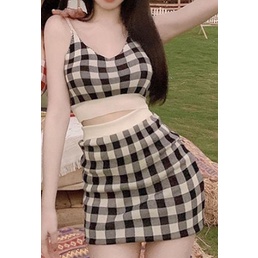 Chân váy kẻ size M