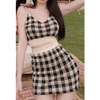 Chân váy kẻ size M