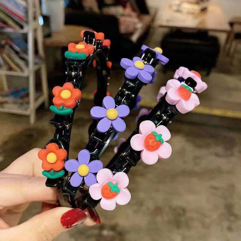 Mới Băng Đô Cài Tóc Đính Hoa Dễ Thương Cho Bé Gái