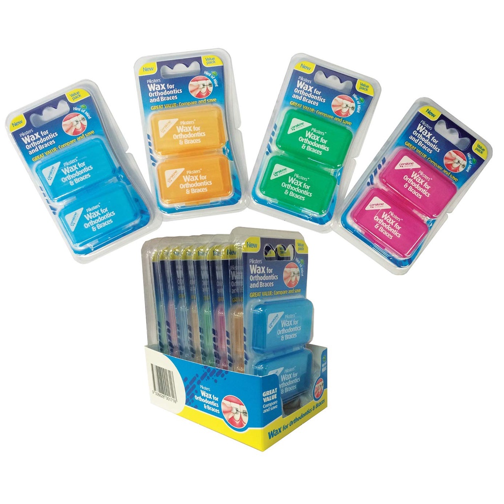 Combo 2 hộp sáp chỉnh nha giúp giảm đau khi đeo mắc cài chỉnh nha Piksters/ Úc
