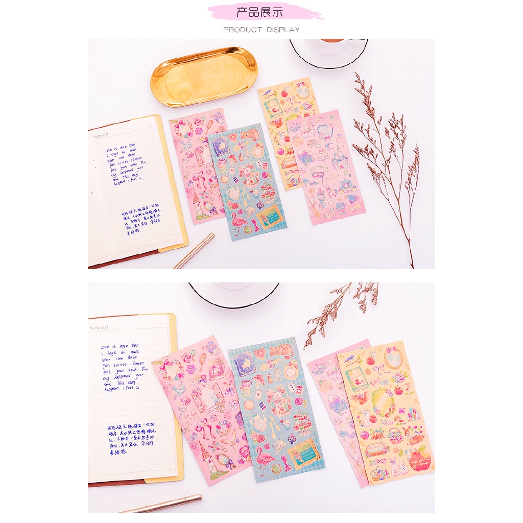 Sticker Dán Trang Trí Album Ảnh Hình Hoạt Hình