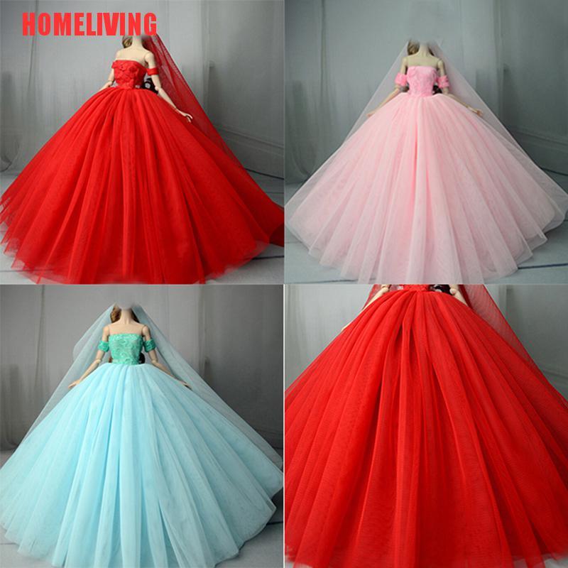 Đầm Cưới Cho Búp Bê 11 &quot;Tỉ Lệ 1 / 6