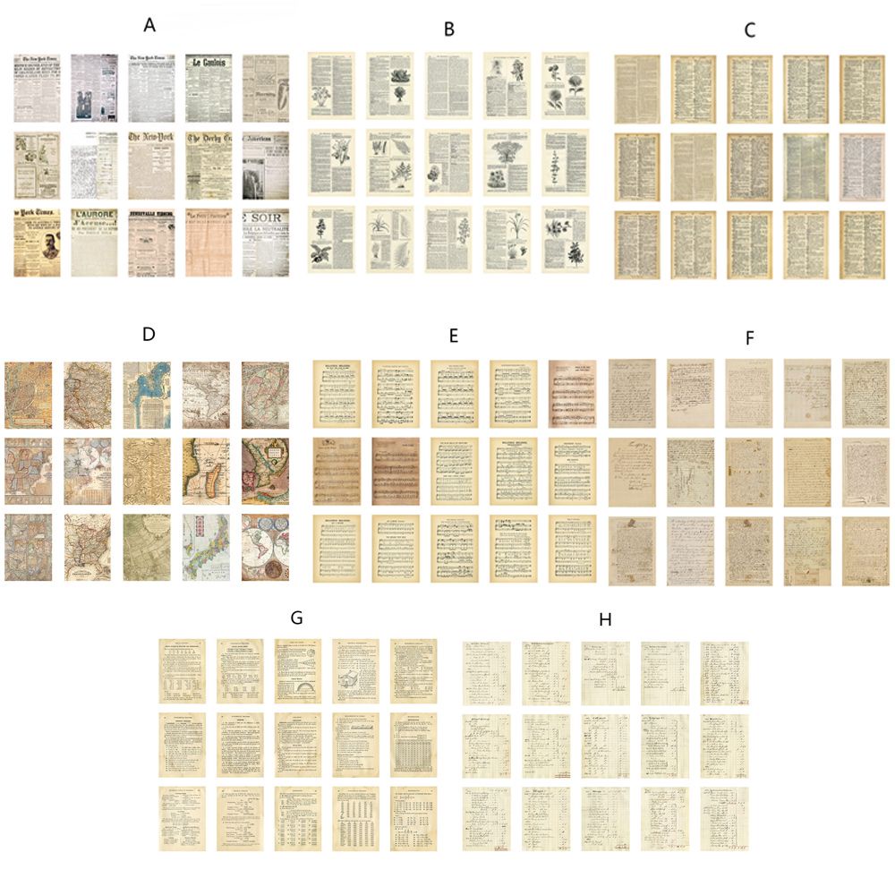 Giấy ghi chú phong cách vintage cổ điển độc đáo trang trí sổ tay/ văn phòng/ trường học